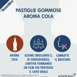 Neoborocillina gola junior per mal di gola 15 pastiglie cola
