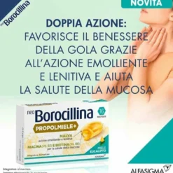 Neoborocillina propolmiele+ miele/eucalipto 16 pastiglie