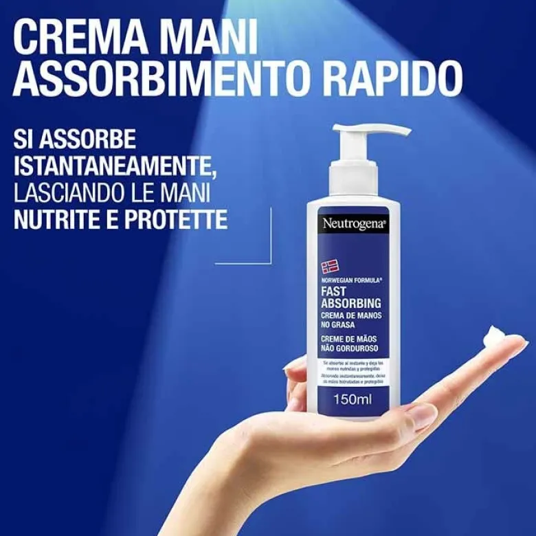 Neutrogena Crema Mani Assorbimento Rapido 150 ml