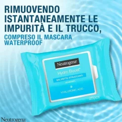 Neutrogena Hydra Boost Salviettine Struccanti 25 Pezzi