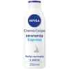 Nivea Crema Corpo Idratante Express Crema Corpo Idratante 72 Ore per Pelle Normale E Secca 250ml