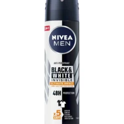 Nivea Men Black & White Invisible Ultimate Impact Spray Deodorante 125ml