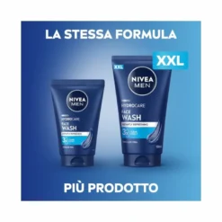 Nivea men hydrocare gel detergente viso uomo xxl 150ml