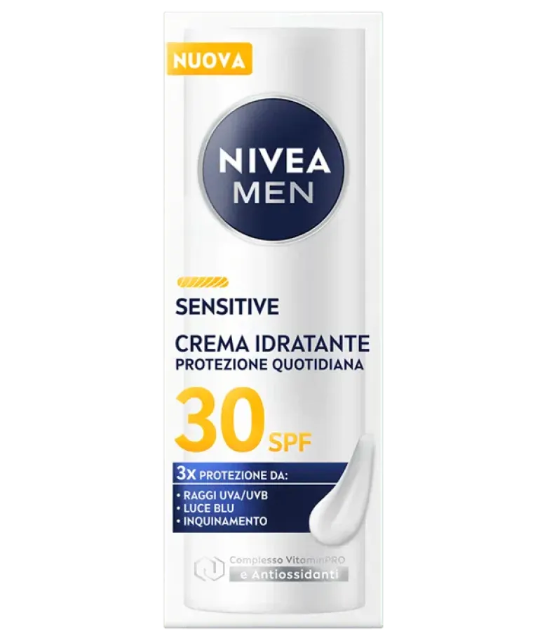 Nivea men sensitive crema idratante protezione quotidiana spf30 50ml