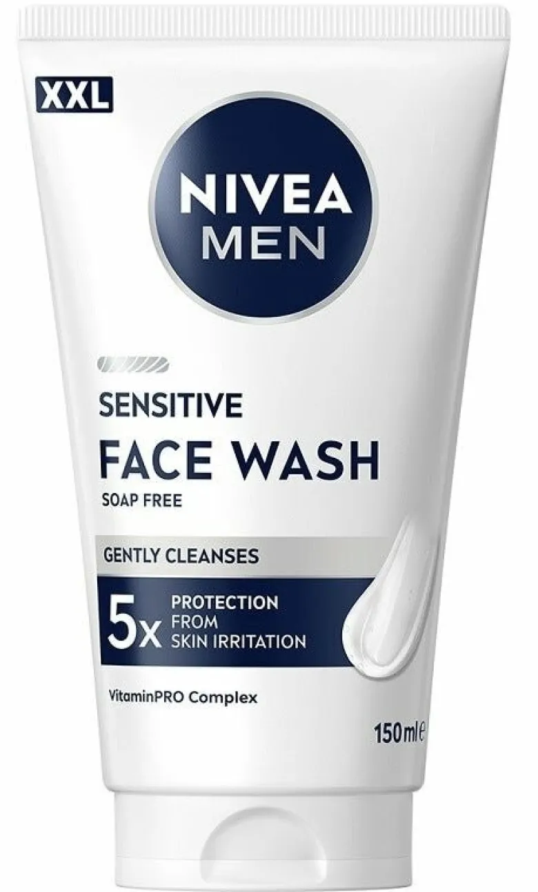 Nivea men sensitive gel detergente viso uomo xxl 150ml