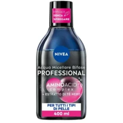 Nivea MicellAIR Professional Black Acqua Micellare Bifase Detergente Viso 400 ml