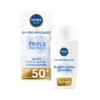 Nivea Sun Crema Viso Solare Triple Protection Fp50+ Fluido Ultra Leggero 40ml