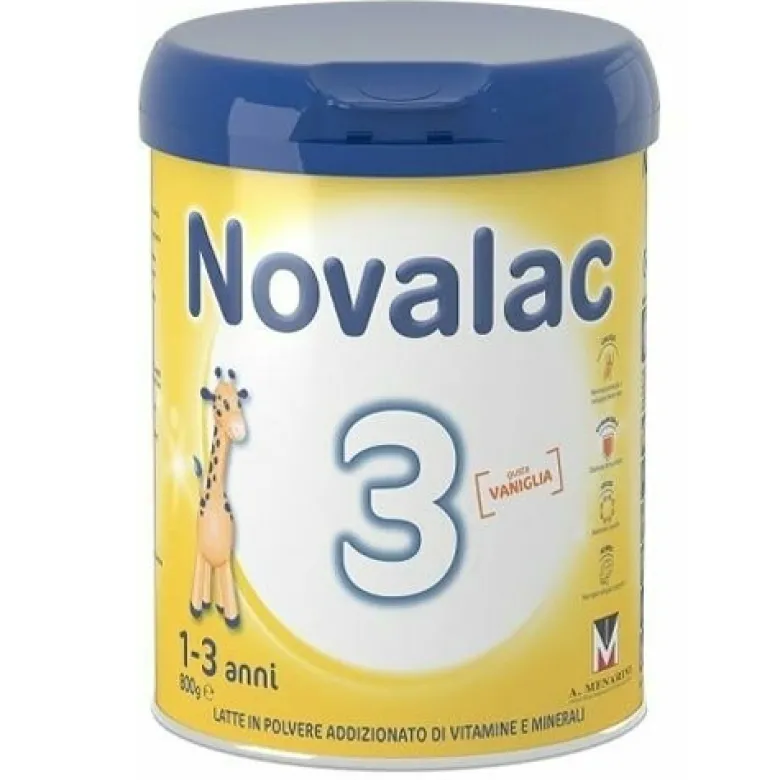 Novalac 3 Latte in Polvere Con Minerali e Vitamine 800 g
