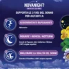 NOVANIGHT Tripla Azione con Melissa e Melatonina per Dormire, Senza Glutine, 60 Compresse