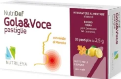 Nutridef gola & voce miele e limone 20 pastiglie