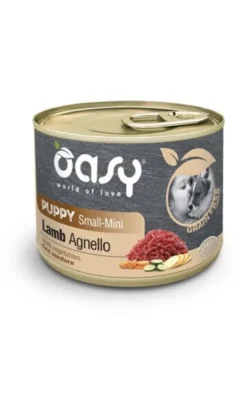 Oasy grain free formula cibo umido agnello per cani cuccioli taglia piccola 200g