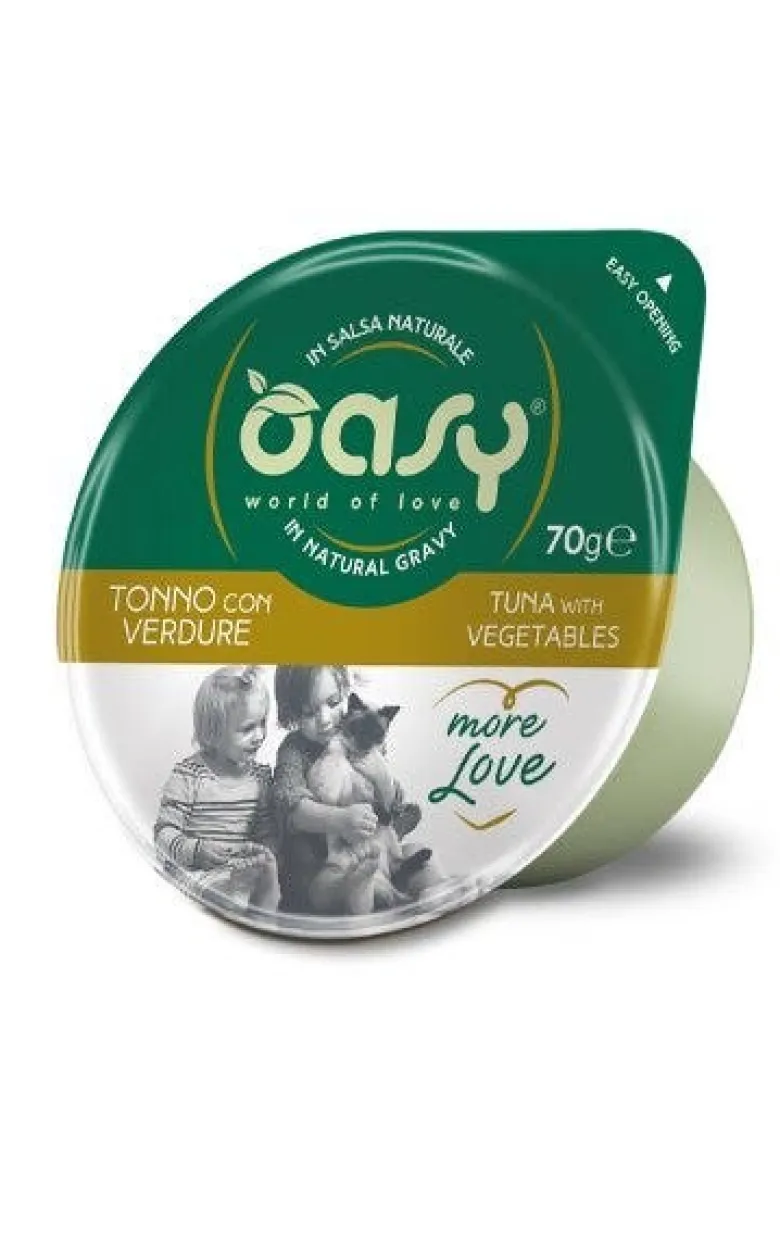 Oasy More Love Gatto Tonno con Verdure 70g