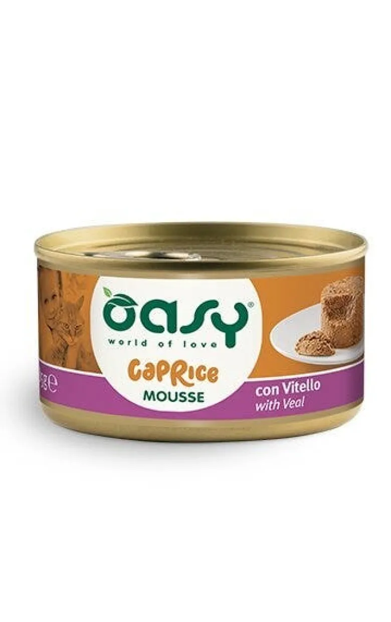 Oasy wet cat caprice mousse con vitello 85g