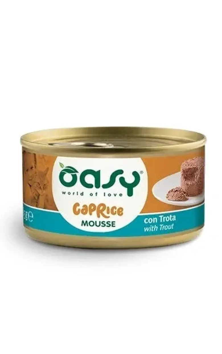 Oasy Wet Cat Caprice Mousse con Trota 85 g
