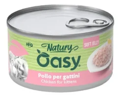 Oasy Wet Cat Natury Soft Jelly Pollo per Gattini Lattina 85 g