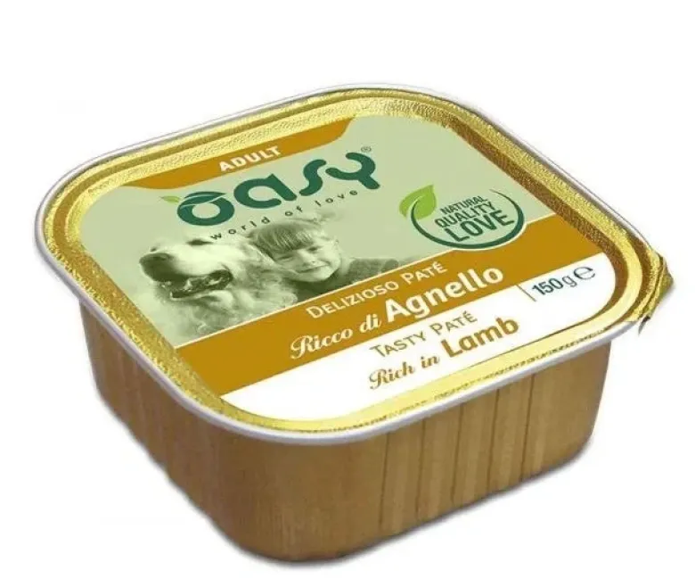 Oasy Wet Dog Delizioso Pate' Adult Agnello 150 g