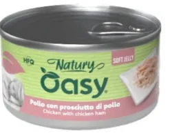Oasy Wet Dog Natury Soft Jelly Pollo con Prosciutto di Pollo 150 g
