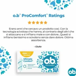 O.B Pro Comfort Assorbenti Interni Normal 16 pezzi