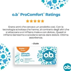 O.B Pro Comfort Assorbenti Interni Super 16 pezzi
