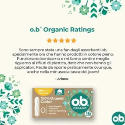 Ob Pro Comfort Organic Normal Assorbenti Interni 16 pezzi