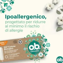 Ob Pro Comfort Organic Super Assorbenti Interni 16 pezzi