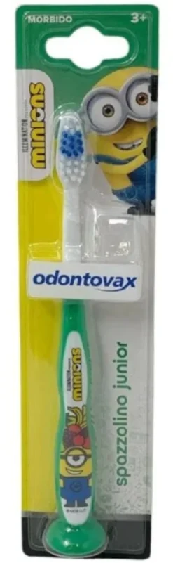 Odontovax Spazzolino Junior 3+ Anni Verde Minions 1 Pezzo