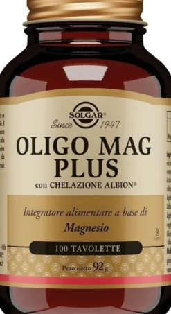 Oligo Mag Plus Solgar Integratore di Magnesio 100 Tavolette