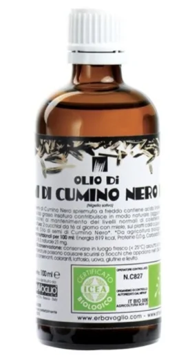 Olio semi cumino nero biologico