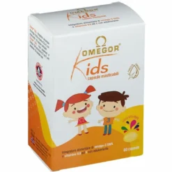 Omegor Kids Integratore di Omega 3 e Vitamine 60 Capsule Masticabili