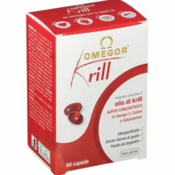 Omegor Krill Integratore Omega3 EPA e DHA Funzioni Cognitive 60 Capsule Molli