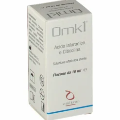 Omk1 Gocce Oculari Lubrificanti Acido Ialuronico e Citicolina 10 ml