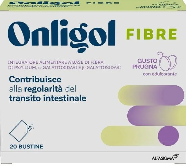 Onligol fibre gusto prugna 20 bustine