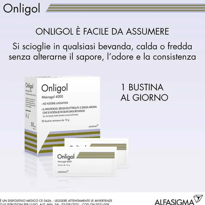 Onligol Lassativo 20 bustine da 10 g