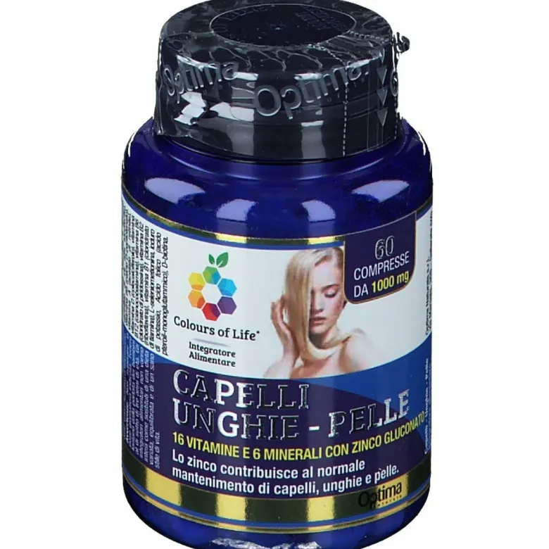 Optima Capelli Unghie Pelle Colours of Life 60 Compresse
