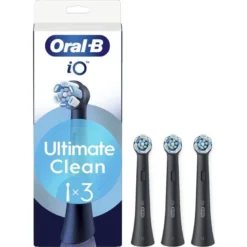 Oralb power refill io ultra clean black 3 pezzi