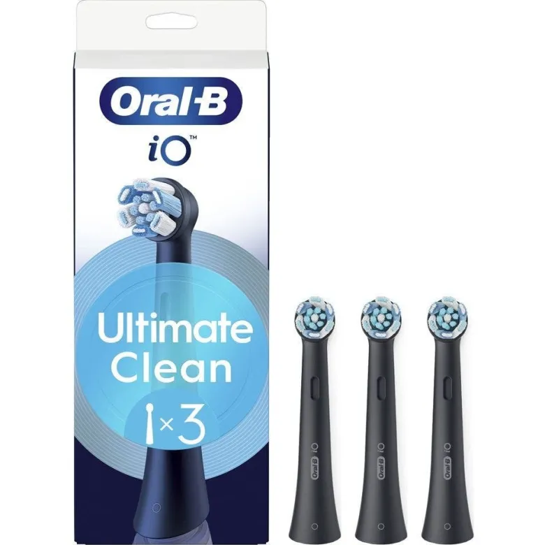 Oralb power refill io ultra clean black 3 pezzi