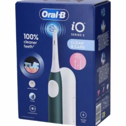 Oralb power spazzolino elettrico io2 series forest green + travel case