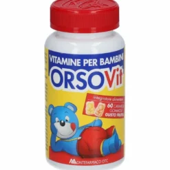 Orsovit vitamina bambini caramelle gommose senza glutine 60 pezzi