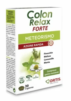 Ortis Colon Relax Forte Integratore Contro Meteorismo 30 Compresse