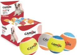 Palla da Tennis Rimbalzante in Gomma Piena per Cani 6,2cm