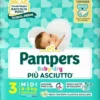 Pampers baby dry pannolino downcount midi 20 pezzi