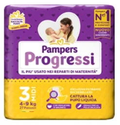 Pampers progressi midi 27 pezzi