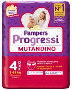 Pampers progressi mutandina maxi 19 pezzi