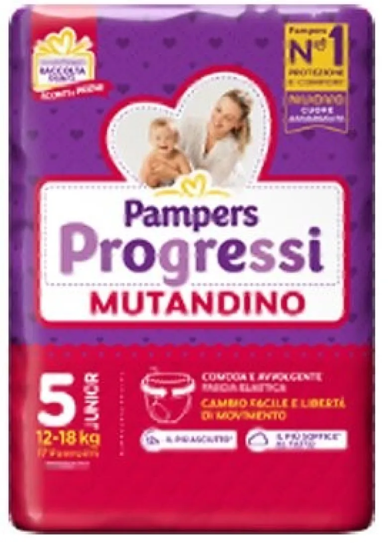 Pampers progressi mutandina junior 17 pezzi