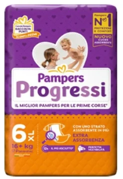 Pampers progressi xl 17 pezzi