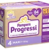 Pampers quadri progressi maxi 84 pezzi