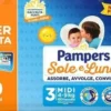 Pampers sole luna trio midi 60 pezzi