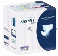 Pannolone mutandina serenity classic maxi taglia extralarge 15 pezzi