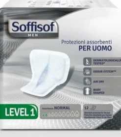 Pannolone per incontinenza sagomato soffisof men level 1 12 pezzi