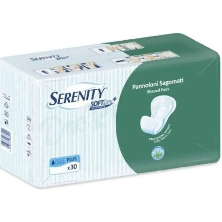 Pannolone per incontinenza sagomato serenity softdry+ aloe plus 30 pezzi